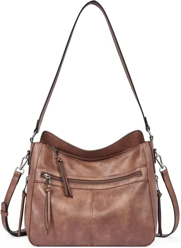 WESTBRONCO Bolsos de mano para mujer, bolsos cruzados tipo hobo grandes, bolso de hombro suave con correa ajustable