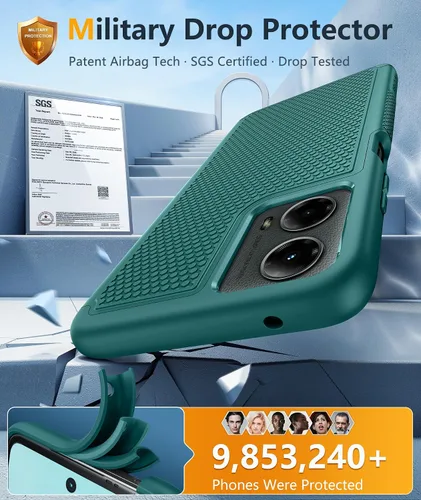 Miniatura 1140 de FNTCASE Funda para iPhone 17 Pro: Fundas delgadas translúcidas de color azul claro compatibles con MagSafe, protección completa de la cámara