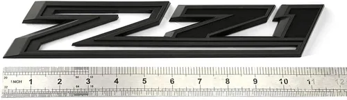 Miniatura 6 de 2 piezas Nuevos Emblemas Z71 de Reemplazo para 2019-2021 Silverado 1500 2500 3500 Vinilo Adhesivo 84632695 Placa de Identificación OEM (Negro Mate)