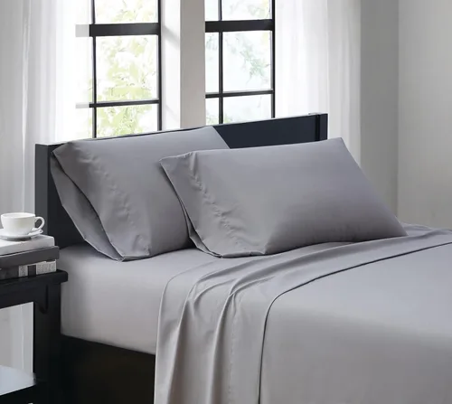 Miniatura 23 de TRULY SOFT Everyday - Juego de sábanas de poliéster turquesa de 4 piezas, tamaño matrimonial, color sólido, ropa de cama para adultos, certificado