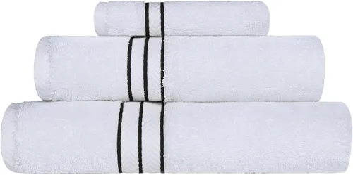 Miniatura 49 de Juego de toallas de baño de algodón turco ultra suave de Superior, juego de 2 piezas, toallas para la ducha, baño, artículos esenciales para el Latte