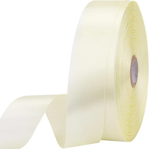 Miniatura 75 de Cinta de satén dorada de 1 pulgada de 50 yardas para envolver regalos, bodas, manualidades, Navidad, Pascua, flores, cabello, decoraciones de Dorado