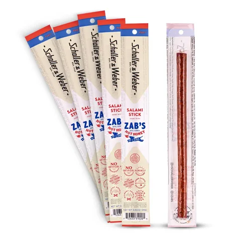 Miniatura 13 de Schaller & Weber Crown Maple Salami Stick, Hickory Smoked, All-Natural, aperitivos de carne listos para comer, 0.85 onzas (paquete de 6)