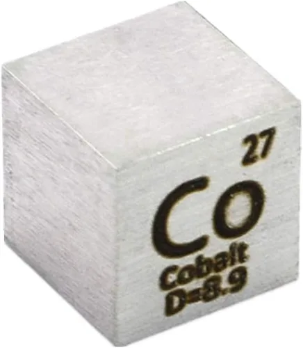 Miniatura 5 de Juego de cubos de elementos de 0.394 in, cubos de densidad de hasta 99,99 % de pureza, colección periódica de cobalto, itrio, tungsteno, niobio