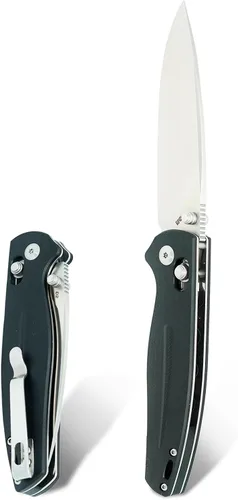 Miniatura 6 de RPG Mini cuchillo de bolsillo plegable, cuchillo de supervivencia de hoja de acero D2 de 3.5 pulgadas con mango G10 y clip de bolsillo, cuchillo EDC