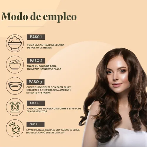 Miniatura 4 de Just Jaivik Polvo de henna (Lawsonia Inermis) para el cabello - 100% natural, certificado orgánico por la USDA por OneCert Asia, sin productos