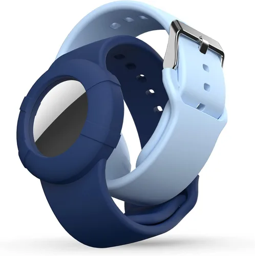 Miniatura 8 de Pulsera Air Tag para niños (paquete de 2) – Pulsera de silicona suave para niños – Soporte ligero para rastreador GPS compatible con Apple Air Tag