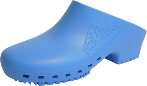 Miniatura 14 de CALZURO Zuecos de Trabajo Clásicos Sin Agujeros - Zuecos de Enfermería Unisex - Zapatos Antideslizantes - Zapatos de Cocina de Goma Autoclavables