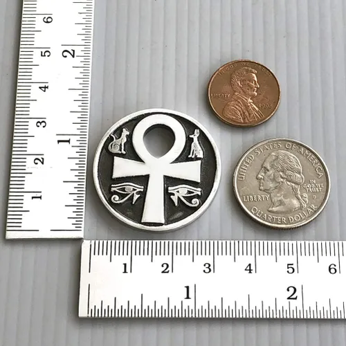 Miniatura 4 de Joyería pagana Ankh Cruz de la vida Anubis Bastet Bast Eye of Ra Horus Amuleto de protección egipcia para hombres y mujeres, collar con dije