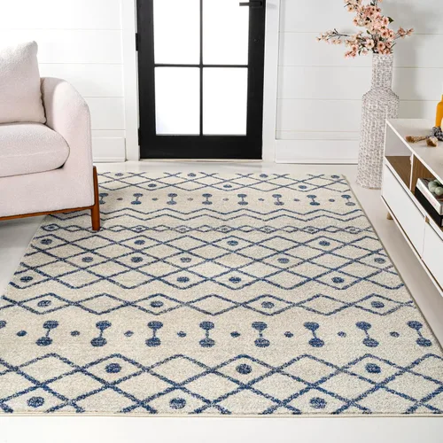 Miniatura 10 de JONATHAN Y Aksil - Alfombra marroquí Beni Souk negro/crema, 2 x 8 pies, bohemio, escandinavo, fácil limpieza para sala de estar, dormitorio, cocina