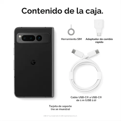 Miniatura 12 de Google Pixel Fold - Smartphone Android 5G desbloqueado con lente teleobjetivo y lente ultraancha - Pantalla plegable - Batería de 24 horas