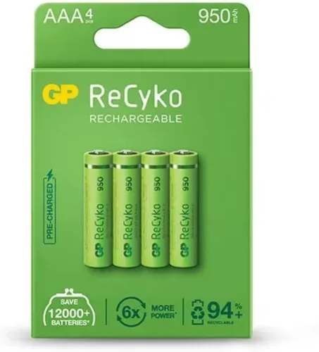 Miniatura 2 de GP Batería NiMH AAA/LR03 1.2v 1000mAh Pack 4 [GP-NIMH-AAA-02]