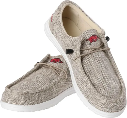 Miniatura 19 de FOCO Men's NCAA College Team Logo Lightweight Loafers Lace Up Cotton Knit Shoes