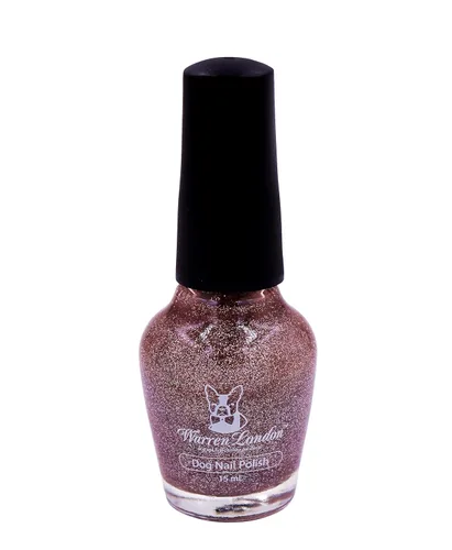 Warren London Esmalte de uñas para perro en una botella, cobertura y color premium, fabricado en Estados Unidos, rosa brillante Rosa de la purpurina