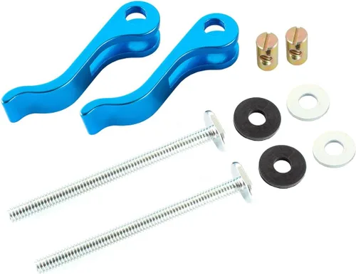 Miniatura 2 de POWERTEC 2 unidades, abrazadera de leva de 1/4"-20, abrazadera de palanca con pernos de riel en T de 3", abrazadera de riel en T para prensa