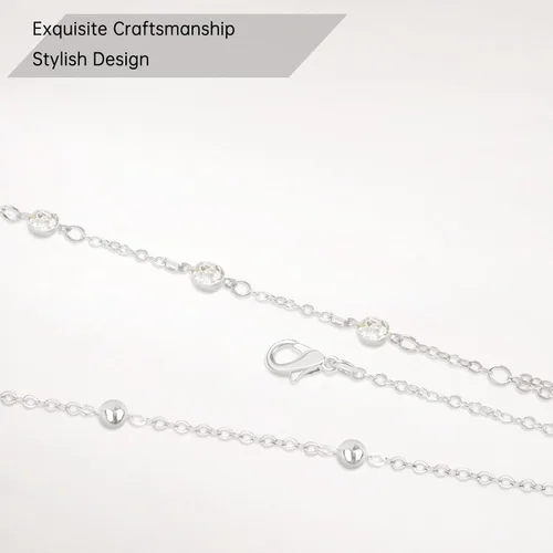 Miniatura 6 de Cadenas de cuerpo sexy sujetador de diamantes de imitación de plata cadena de vientre joyería bikini playa rave fiesta cuerpo accesorio para mujeres