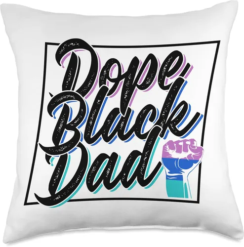 Miniatura 4 de Freedom Pride African American Juneteenth Papa Dope Black Dad Africa Juneteenth 1865 American Father Daddy Throw Pillow, 16x16, Multicolor
