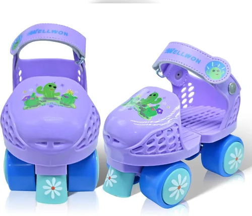 Miniatura 9 de Kids Roller Skate for Girls Boys Ages 2-5 Years Old, Adjustable Toddler Rollerskates, Children Beginner Roller Skate Azul