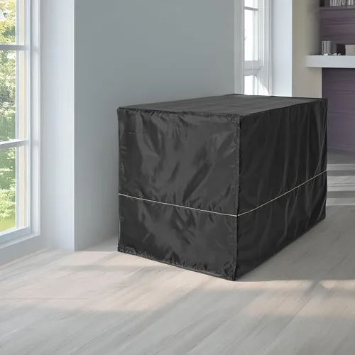 Miniatura 2 de MidWest Homes for Pets XL Funda para jaula de perro, cubierta de perrera de poliéster negro para dar privacidad, se ajusta a la mayoría