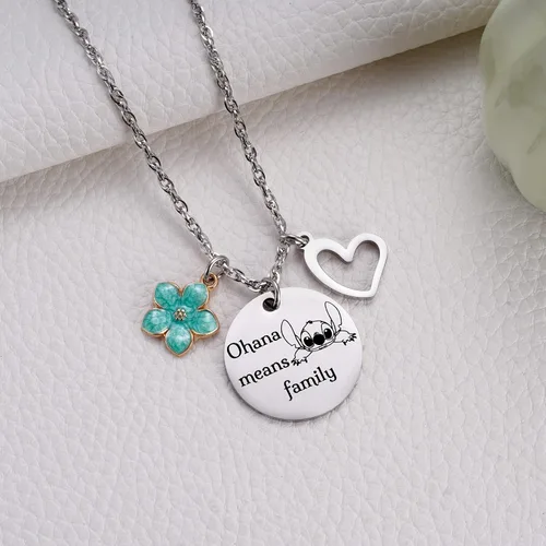 Miniatura 2 de MIXJOY Bonito collar de dibujos animados de Stitch para mujeres y niñas, inspirado en el cumpleaños de Stitch para nieta, hija, sobrina
