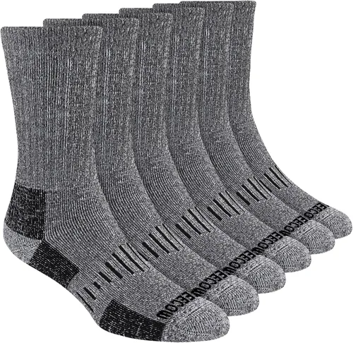 KEECOW Calcetines de lana merina para hombre y mujer, térmicos, cálidos, de invierno, acolchados, para senderismo, de trabajo, para correr, 3 pares