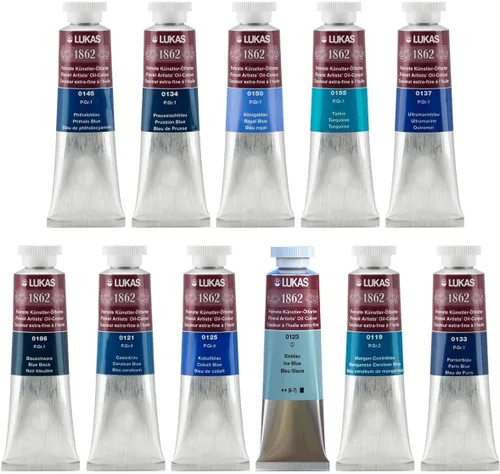 Miniatura 100 de Lukas 1862 Pintura al Óleo para Artistas Profesionales - Colores Tierra Amarillentos, 37 mL - Juego de 4 - Destacada Resistencia a la Luz, Sin