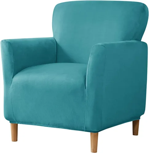 Miniatura 18 de Funda para sillón de color liso, funda de terciopelo de felpa para sillón, fundas gruesas y lavables para sala de estar y dormitorio, color beige
