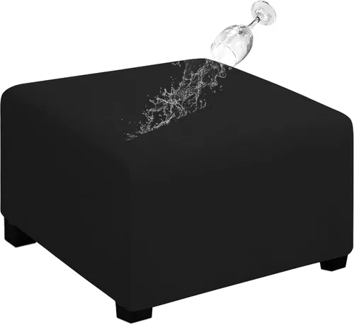 Miniatura 50 de Easy-Going Funda para Otomán Elástica 100% Doble Impermeable Rectangular Plegable Taburete de Almacenamiento Protector de Muebles Funda Suave