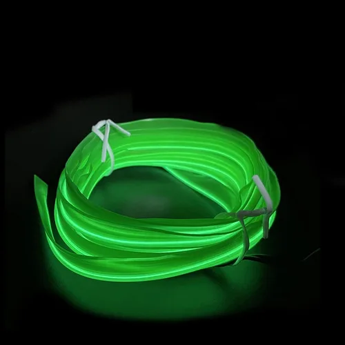 Miniatura 8 de El - Tira de luces LED de neón para auto, tira de luces LED para interior y exterior de automóvil, cable frío de 12 V para decoración