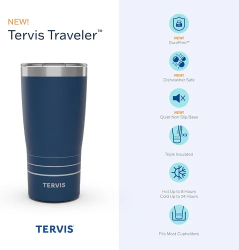 Miniatura 3 de Tervis Traveler - Vaso de viaje con triple aislamiento térmico Peekaboo de Star Wars Mandalorian mantiene las bebidas frías y calientes, 20 onzas