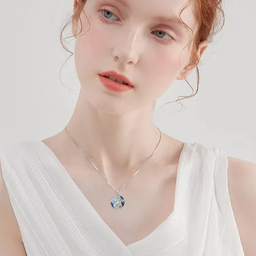 Miniatura 3 de MEIDERBO Collar de animales de plata de ley 925 collares de madre e hija regalos de joyería para madre hija niños mujeres adolescentes niñas pareja