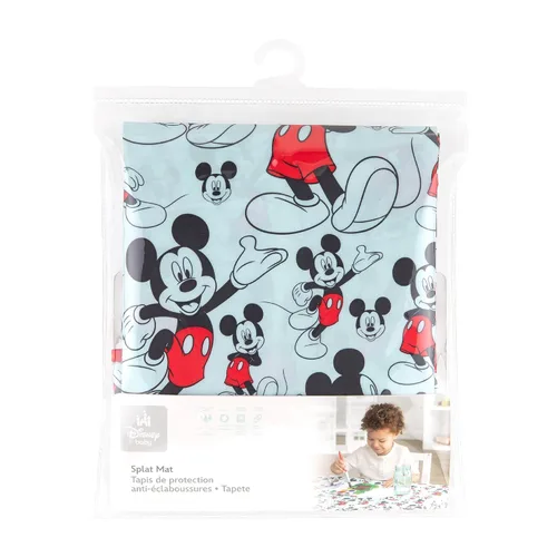 Miniatura 6 de Bumkins Disney Baby Alfombrilla Antiderrames para Debajo de la Silla Alta, Alfombrilla para Bebés y Niños Pequeños, Tela Reutilizable Impermeable