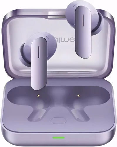 realme Air 7 - Audífonos inalámbricos verdaderos, reducción de ruido activa de 52 dB, sonido de alta resolución, LHDC, controlador de graves Púrpura