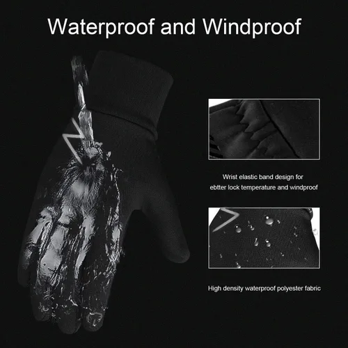 Miniatura 2 de Guantes de invierno para niños, repelentes al agua, pantalla táctil, forro polar cálido, antideslizantes, para niños, niñas y adolescentes de 3 a 15