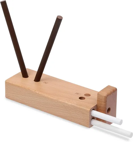 Caja de giro de 4 varillas, varilla sacapuntas de cerámica de herramienta de afilado de cocina, varilla de afilado de cerámica manual portátil