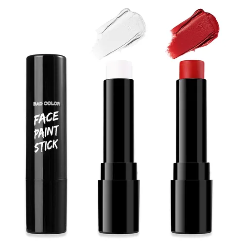 Miniatura 19 de BADCOLOR Pintura facial mezclable con crema negra para adultos, niños, ojos, softbol, fútbol, béisbol, deportes, no tóxica, hipoalergénica