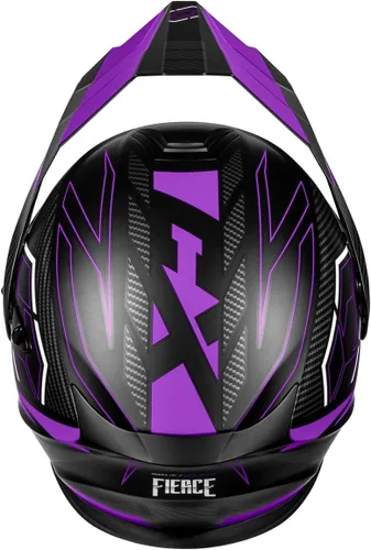 Miniatura 4 de Castle X CX950 V2 Fierce - Casco modular para nieve (negro mate/uva - XS)