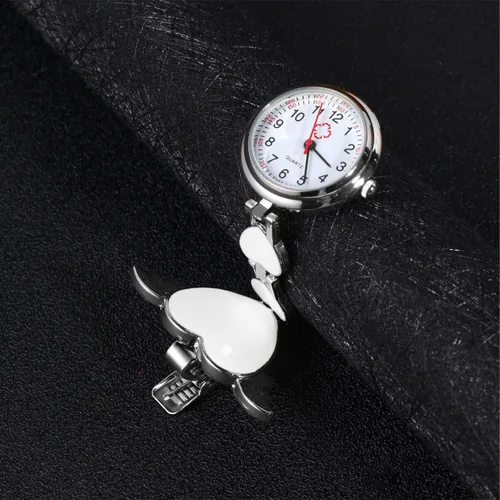 Miniatura 8 de Reloj colgante de enfermera, reloj colgante creativo de moda, diseño de corazón, decoración de cuarzo, reloj de bolsillo