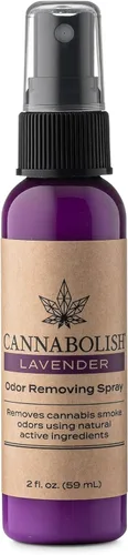 Miniatura 2 de Cannabolish Spray eliminador de olores de lavanda y ambientador, 2 onzas líquidas. Tamaño de viaje