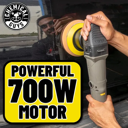 Miniatura 4 de Chemical Guys TORQX Pulidora de doble acción orbital aleatoria para automóviles – Bufadora profesional para camiones y SUV – Motor de 700W, órbita