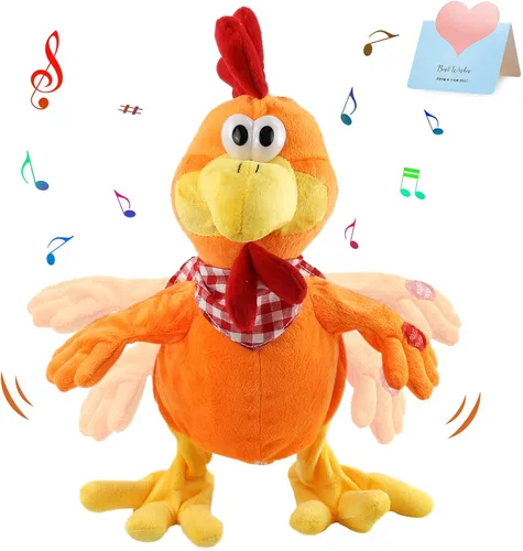 Miniatura 10 de Houwsbaby rana verde de 30 cm juguete rana que croa animal de peluche musical saltarín rana frondosa que se sacude y agita peluche animado juguete