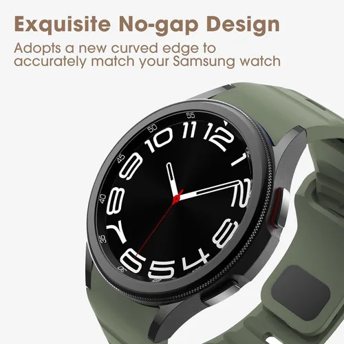 Miniatura 2 de Bandas sin huecos compatibles con Samsung Galaxy Watch 7 6 5 4 FE Band 40mm 44mm/Galaxy Watch 6 Classic 47mm 43mm/Watch 5 Pro 45mm/4 Classic 46mm