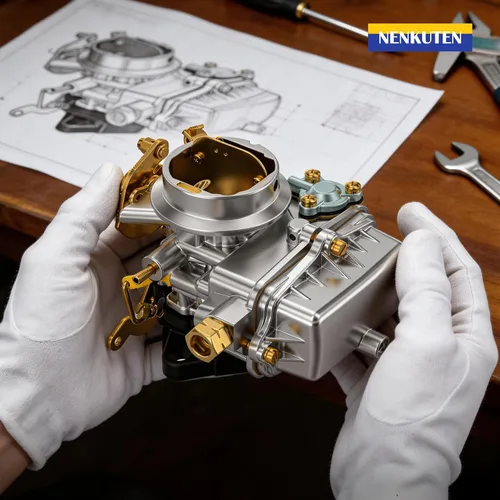 Miniatura 3 de NENKUTEN Carburador para Ford 144 170 200 223 1957 1960 1962 en línea 6 Cyl 4 Cyl Motores Reemplazar Holley 1904 Carburador manual 1959 F100 1