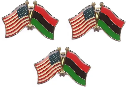Miniatura 135 de 3 Pines de solapa con banderas de Estados Unidos y países internacionales, paquete de 3 pines dobles con diseño de banderas de Estados Unidos