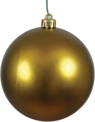 Miniatura 23 de Vickerman Adorno de bola de Navidad inastillable con acabado de lentejuelas con tapa perforada, 6 por bolsa, 4 pulgadas, color negro