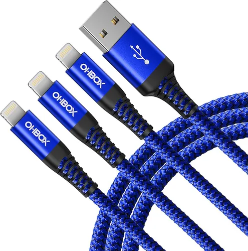 Miniatura 7 de Cable de carga corto para iPhone de 1 pie, [certificado Apple MFi], paquete de 3 cables Lightning USB de carga rápida, cable de carga i