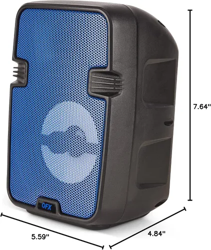 Miniatura 7 de QFX BT-60-BK Altavoz Bluetooth de 4 "con luces LED - Negro