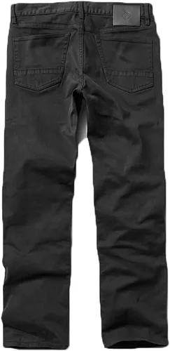 Miniatura 2 de Roark Pantalones de mezclilla HWY 128 de sarga rotos de corte recto para hombre, elegante diseño de 5 bolsillos, pantalones casuales para uso diario