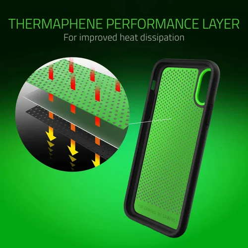 Miniatura 2 de Razer Arctech Pro Funda para iPhone Xs / iPhone Xs: termafena y refrigeración de rendimiento de ventilación, compatible con carga inalámbrica
