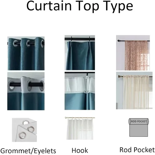 Miniatura 7 de Daesar Blackout Curtains for Bedroom 63 Inch Length, Eyelet Thermal Drapes Splicing Jacquard Geometric Texture Beige White Yellow Blackout Curtains